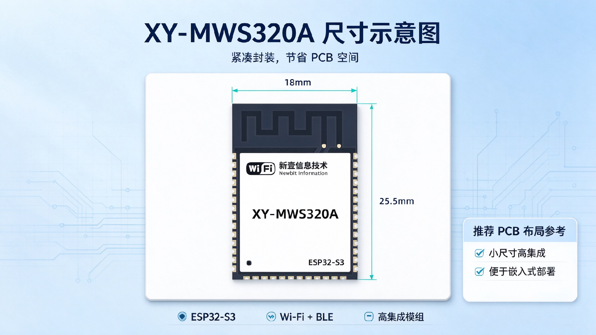 浅蓝色横图：XY-MWS320A模组尺寸与接口布局 (8).png